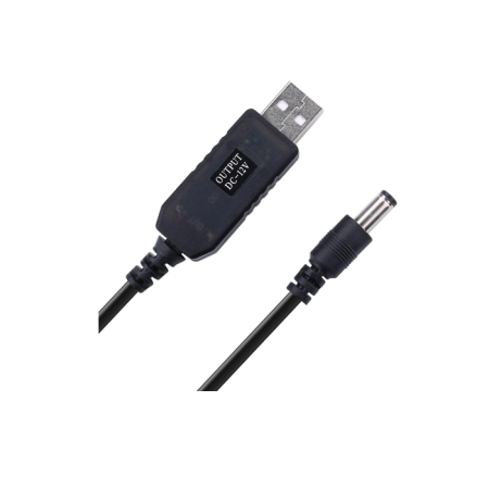 CABLE DE CORRIENTE USB 5V A PLUG DC 12V