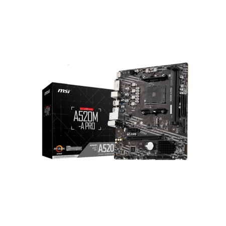 TM MSI A520M-A PRO MATX SOCKET AM4 2XDDR4-3200MHZ