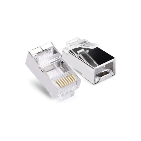 CONECTORES RJ45 CAT6 BLINDADO UNIDAD