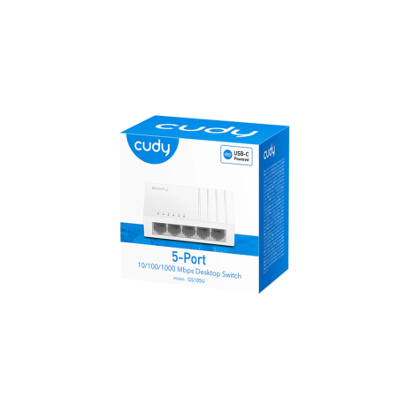 SWITCH CUDY 5P GIGABIT ESCRITORIO BLANCO