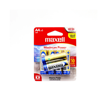 PILA AA MAXELL x6