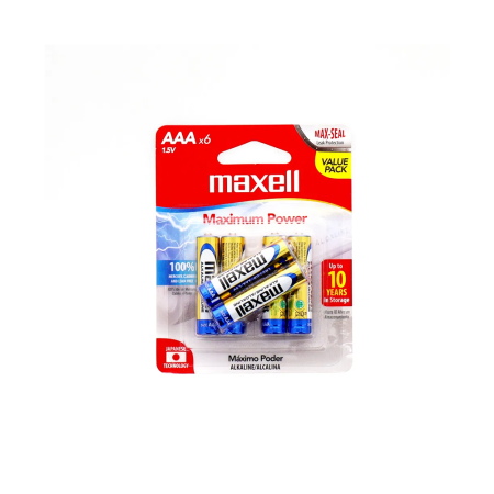 PILA AAA MAXELL x6
