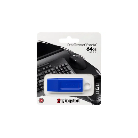 PENDRIVE 64GB KINGSTON DATA TRAVELER EXODIA USB 3.